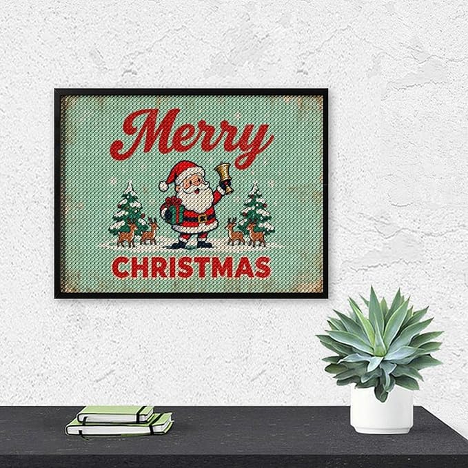 AIVKIEJK Diamond Painting Kits for Adults - Christmas Painting DIY 5D Full Drill Diamond Dots Paintings with Diamonds Gem Art and Crafts Home Decor 12"x16"