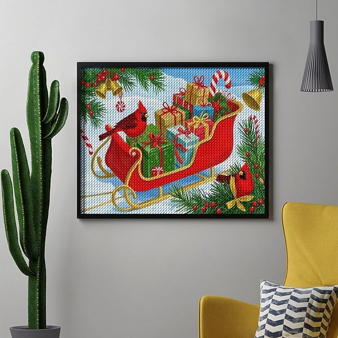 AIVKIEJK Diamond Painting Kits for Adults - Christmas Celebration Halloween Painting DIY 5D Full Drill Diamond Dots Paintings with Diamonds Gem Art and Crafts Home Decor 16"x20"