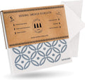 SUPERSCANDI 5 Pack Swedish Dishcloths for Kitchen - 100% Biodegradable & Compostable Reusable Paper Towels Washable, Food-Safe & Without Plastic - Dish Rags Suitable for Any Surface, Artdeco Blue