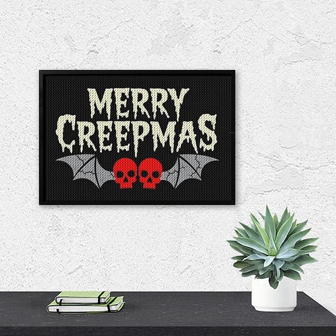 AIVKIEJK Diamond Painting Kits for Adults - Halloween & Christmas Gothic Ghost Christmas Painting DIY 5D Full Drill Diamond Dots Paintings with Diamonds Gem Art and Crafts Home Decor 8"x12"