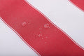 Stripe Waterproof Canvas Awning Fabric Fabric Waterproof Outdoor Fabric 60" Red_White (1 Yards) (Cut Separately by Yard for Prime Orders)