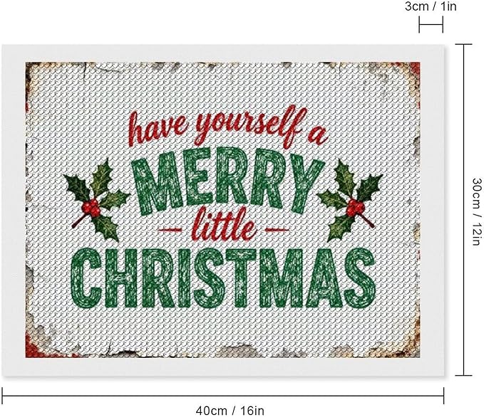 AIVKIEJK Diamond Painting Kits for Adults - Merry Christmas Santa Painting DIY 5D Full Drill Diamond Dots Paintings with Diamonds Gem Art and Crafts Home Decor 12"x16"