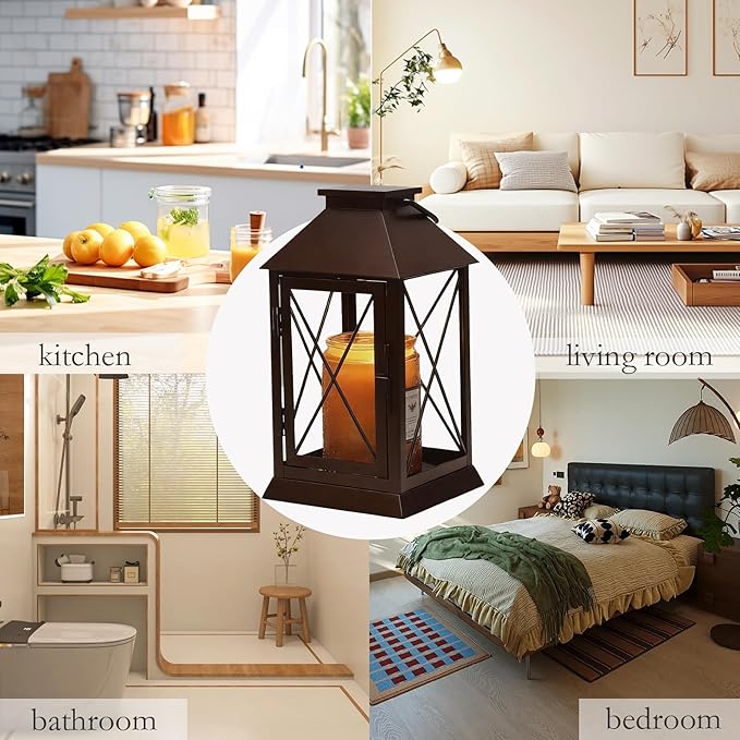 Candle Warmer Lamp with Timer Dimmable,Electric Candle Lamp Warmer for Jar Candles,Large Candle Warming Lamp,Fully Enclosed Designed and Hanging Up-Coffee Gold