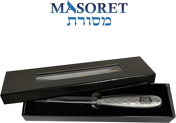 Electronic Shabbat Candle Lighter, with Long Flexible Neck, Windproof Flameless, Rechargeable with USB Charging and Safe Button