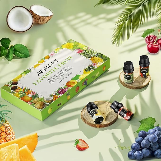 Essential Oils Set -28x5ml Fruity & Bakery Fragrance Oils Set for Candle Making, Soap Scents & Diffuser