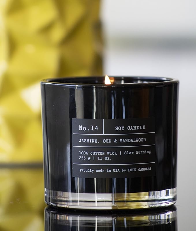 Lulu Candles | Espresso Bean | Luxury Scented Soy Jar Candle | Hand Poured in The USA | Highly Scented & Long Lasting,11 Oz.