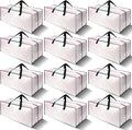 VELVETSURE 12 Pack Heavy Duty Large Moving Bags W/Backpack Straps - Strong Handles & Zippers, Storage Totes For Space Saving, Fold Flat, Alternative to Moving Box and Storage Bin, Semi-Transparent