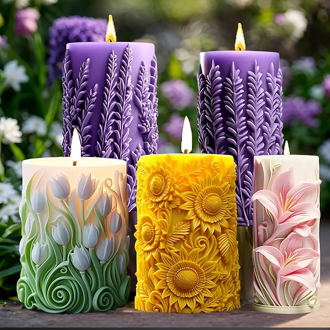 Rose Ball Flower Soap & Candle Mold - Silicone 3D Molds for Candy & Home Decor - Resin Casting & Making Molds