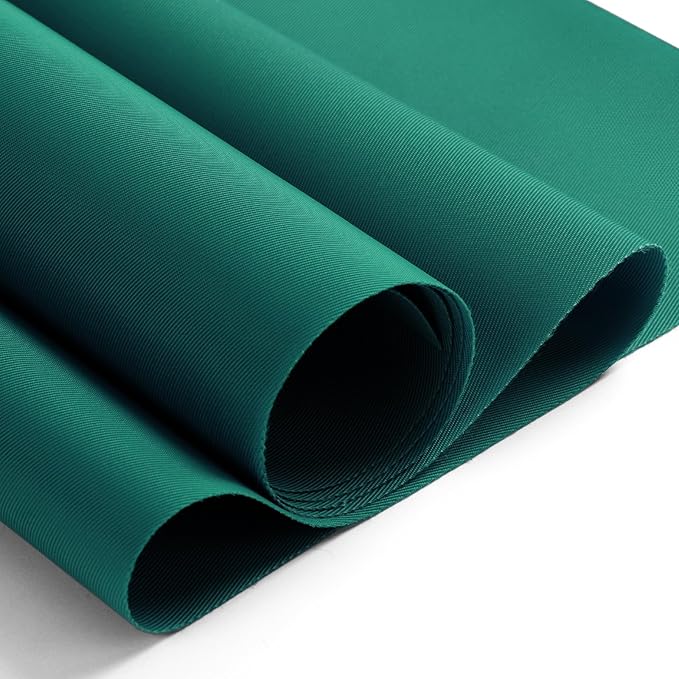 Nylon Fabric, 58" W 420D Waterproof Fabric 5 Yard Ripstop Nylon Material Outdoor Upholstery Twill Sewing Material for Patio Chair, Lining, Cushion, Purse, Tote Bag, Tent, Tarp Cover, DIY Project Teal