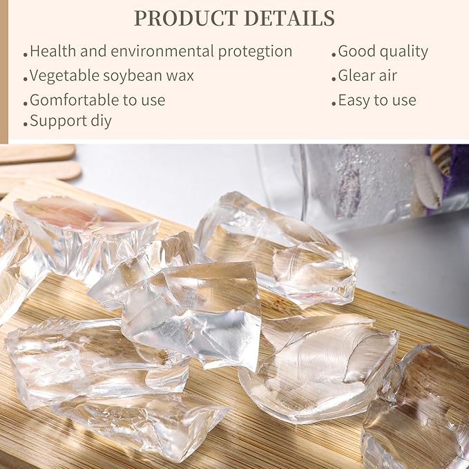 8.8 lb Clear Gel Wax for Candle Making, High Density Transparent Jelly Wax Kit with 100 Wicks, 100 Stickers, 10 Color Dyes, Wick Holder, DIY Candle Making Supplies for Beginners, Home Decor, Gifts