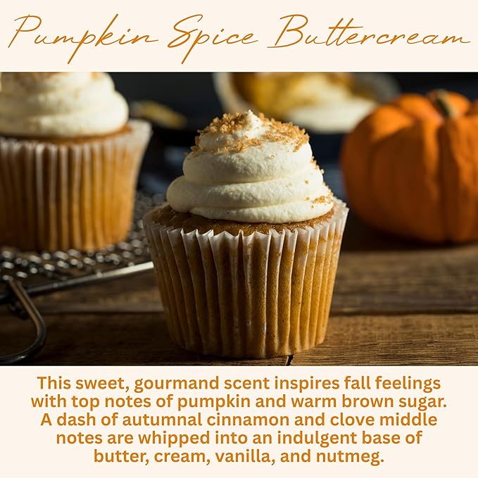 Wickless Pumpkin Spice Scented Candles for Candle Warmer Lamp, Many Scents to Choose, 100% Non-Toxic Soy Wax, Candle Melts for Warming Plate, Handmade in The USA (Pumpkin Spice Buttercream)