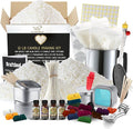 Soy Candle Making Kit for Adults, Candle Making Supplies Kit for Adults & Kids, 12Lb Soy Wax for Candle Making, Complete DIY Candle Making Kit for Adults Includes Wax Melter, Candle Wicks, Dyes & More