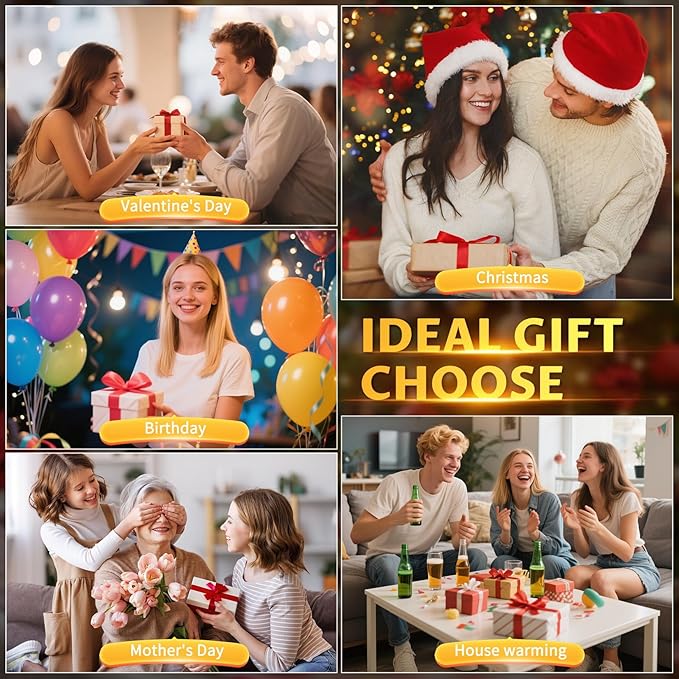 Candle Warmer Lamp Dimmable with Timer and 3 Bulbs, Adjustable Height & Brightness, Electric Candle Wax Warmer for Jar Candles, House Warming Gifts New Home Decor (Round Gold)