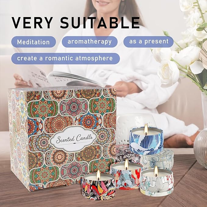 Set 36Pack Scented Candles Gifts Soy Wax Travel Tin Jar Candles for Home 2.5 OZ jar Candles for Mom, Birthday, Thanksgiving, Mother's Day,Aromatherapy,Valentine's Day Gifts