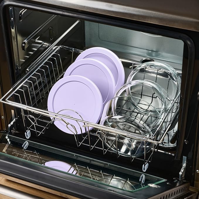 DURA LIVING 6-Piece Glass Food Storage Containers Set (3 Containers + 3 BPA-Free Lids) | 4-Cup, Leakproof | Microwave, Freezer, Oven & Dishwasher Safe | Ideal for Meal Prep & Pantry Organization