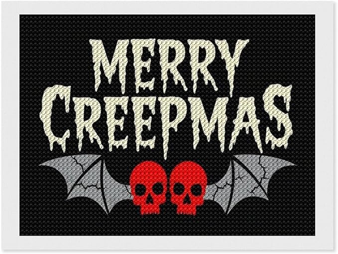 AIVKIEJK Diamond Painting Kits for Adults - Halloween & Christmas Gothic Ghost Christmas Painting DIY 5D Full Drill Diamond Dots Paintings with Diamonds Gem Art and Crafts Home Decor 12"x16"