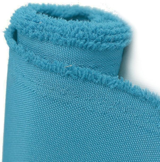 Foreate Waterproof Canvas Fabric by The Yard 600D Upholstery Fabric for Chairs 58" Wide Indoor Outdoor Water Resistant Canvas Polyester Material Sewing DIY Cloth, 1 Yard Cyan Blue
