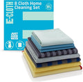 E-Cloth Home Cleaning Set, Premium Microfiber Cleaning Cloth, Household Cleaning Tools & Supplies for Dusting, Bathroom, Kitchen & Cars, Washable & Reusable, 100 Wash Guarantee, 8 Piece Set