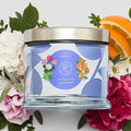 PartyLite Wild Sage & Rosewood Scented, Notes of Sage Leaf, Rosewood, Geranium Petals and Lemongrass, 13.2oz 3-Wick Jar Candle, 45 Hour Burn Time, Luxurious Fragrance, Ideal for Gifting