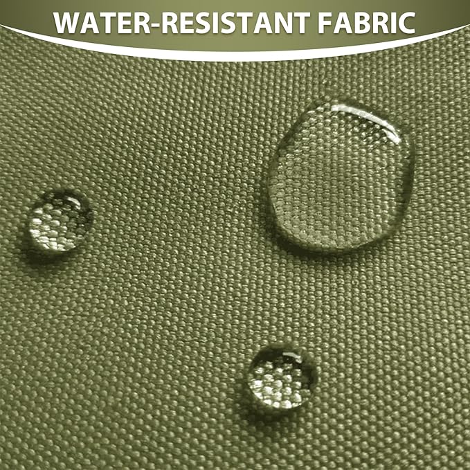 Waterproof Canvas Fabric by The Yard 58inch 600D Upholstery Material Polyester Fabric Outdoor Water Resistant Fabric for Sewing Chair Patio Cushion Purse Bag Interior, 12 Yard Olive Green