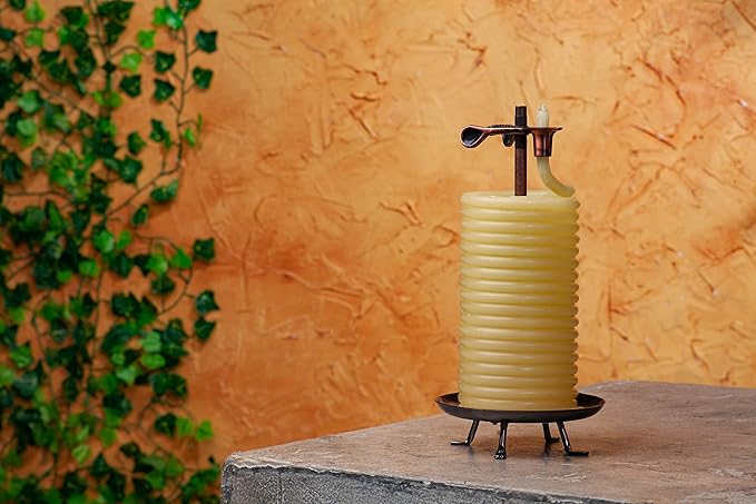 Candle by the Hour 48-Hour Candle Refill, Eco-friendly Natural Beeswax with Cotton Wick