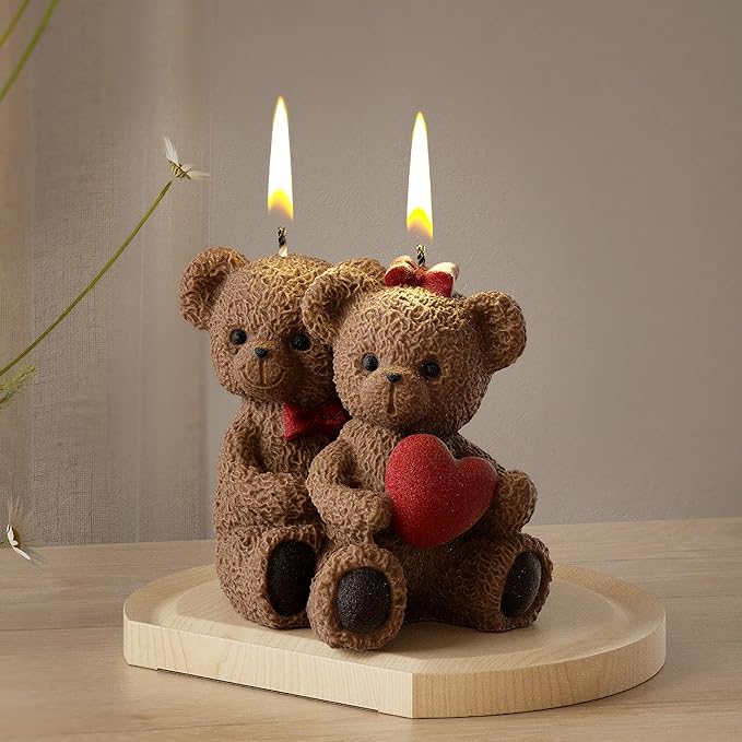Bear Soap & Candle Mold - Animal & 3D Silicone Mold for Resin Casting & Home Decor