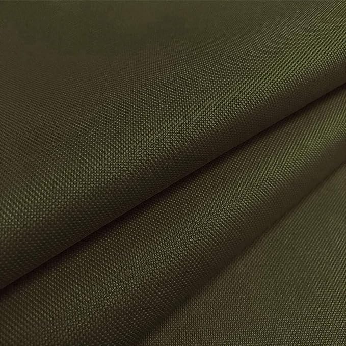 Foreate Waterproof Canvas Fabric by The Yard 600D Upholstery Fabric for Chairs 58" Wide Indoor Outdoor Water Resistant Canvas Polyester Material Sewing DIY Cloth, 10 Yards Army Green