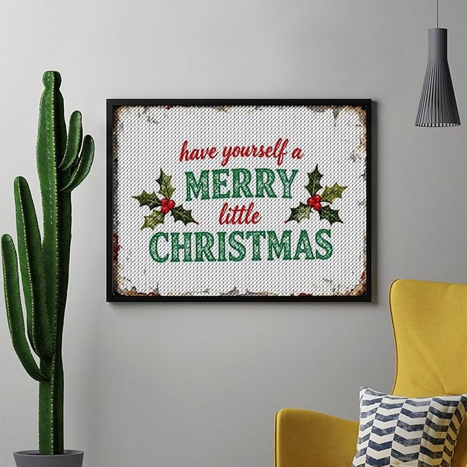 AIVKIEJK Diamond Painting Kits for Adults - Merry Christmas Santa Painting DIY 5D Full Drill Diamond Dots Paintings with Diamonds Gem Art and Crafts Home Decor 12"x16"