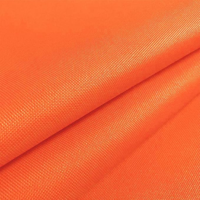 Foreate Waterproof Canvas Fabric by The Yard 600D Upholstery Fabric for Chairs 58" Wide Indoor Outdoor Water Resistant Canvas Polyester Material Sewing DIY Cloth, 8 Yards Orange