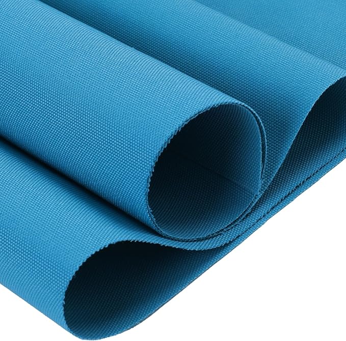 Thickened Waterproof Canvas Fabric by The Yard, 1200D 58" W Outdoor Upholstery Material Heavy Duty Fabric Water Resistant Sewing Material for Chair Patio Cushion Purse Bag, 5 Yard Sky Blue
