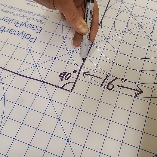 Polycarbonate Clear Plastic Sheet 12" X 12" X 0.118" (1/8") Exact with EasyRuler Film, Shatter Resistant, Easier to Cut, Bend, Mold Than Plexiglass. Window Panel, Industrial, Hobby, Home, DIY, Crafts