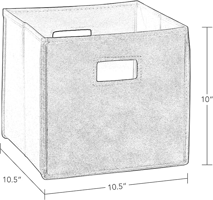 RiverRidge Kids Bookrack with Three Cubbies and 2 Gray Bins