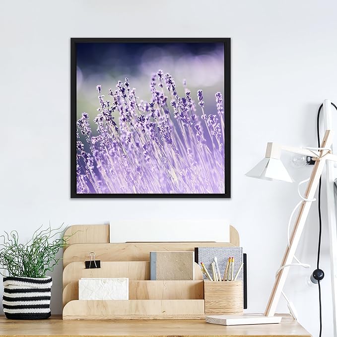 Pixy Canvas Floater Frame 21x21 for 3/4 (0.75) inch Deep Canvas Paintings/Canvas Prints/Wood Canvas Panels/Wall Art/Wall Decor/Home Decor/Artwork (Black Oak, 21 x 21 inch, Square)