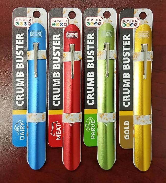Dairy Blue Crumb Buster – Quick and Efficient Metal Crumb Remover – Dust of Tables and Countertops for Quick Cleaning - Color Coded Kitchen Tools by The Kosher Cook