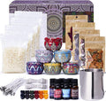 Lucky Goddness Candle Making Kit, Candle Making Supplies with Soy Wax for Candle Making Beginners