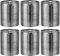 Domivirgo Empty Candle Tins for Making Candles, 10oz Vintage Style Candle Jars, Candle Containers with lid (Grey)