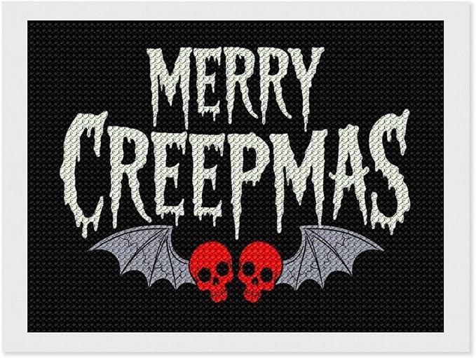 AIVKIEJK Diamond Painting Kits for Adults - Halloween & Christmas Gothic Ghost Christmas Painting DIY 5D Full Drill Diamond Dots Paintings with Diamonds Gem Art and Crafts Home Decor 12"x16"