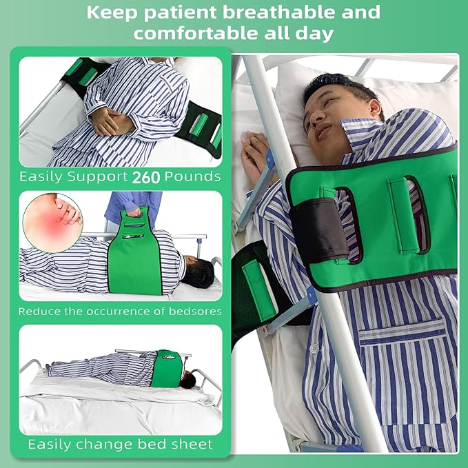 Transfer Sling, Lift Assist Gait Belts for Seniors, Transfer Belt for Elderly and Disabled, Bed Assist Mobility Belt for Patient Care