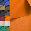 Nylon Fabric, 58"W 420D Waterproof Fabric 1 Yard Ripstop Nylon Material Outdoor Upholstery Twill Sewing Material for Patio Chair, Lining, Cushion, Purse, Tote Bag, Tent, Tarp Cover, DIY Project Orange