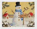 AIVKIEJK Diamond Painting Kits for Adults - Christmas Welcome Snowman Winter Christmas Painting DIY 5D Full Drill Diamond Dots Paintings with Diamonds Gem Art and Crafts Home Decor 16"x20"