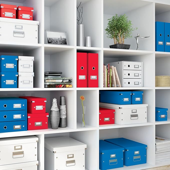 Leitz CD Storage Box, Blue, Click and Store Range, 60410036