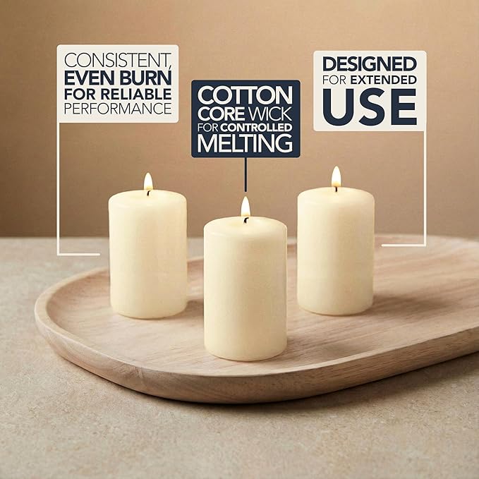 Votive Candles Unscented Candles for Wedding Centerpieces Ivory, Pack of 36 Dripless Wax for Parties, Aromatherapy, Devotional, Home Décor, Spas & Holiday Gifts – Royal Imports