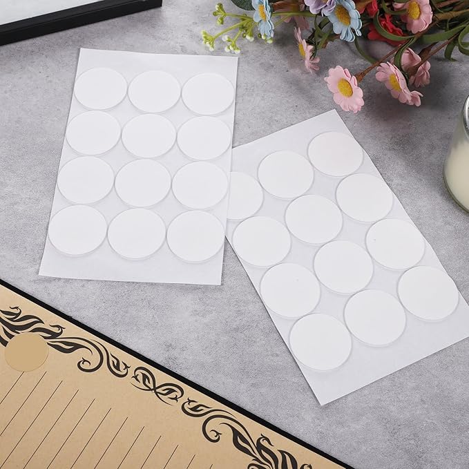 Candle Adhesive, 72Pcs Stay Put Candle Grips Taper White Taper Candles Holders Adhesive candl Grips Sticky Dots Tapers Candles Small Accessories for Holders Inserts