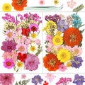 Dried Flowers, Resiners 58Pcs Pressed Flowers for Craft Pink Real Natural Dried Flowers Dry Leaves Kit for DIY Making Crafts Resin Soap Candle Scrapbook Supplies Card Making Jewelry