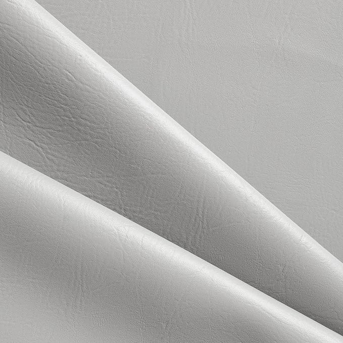 Ottertex Vinyl Fabric Faux Leather Pleather Upholstery 54" Wide by The Yard (10 Yard, Silver)