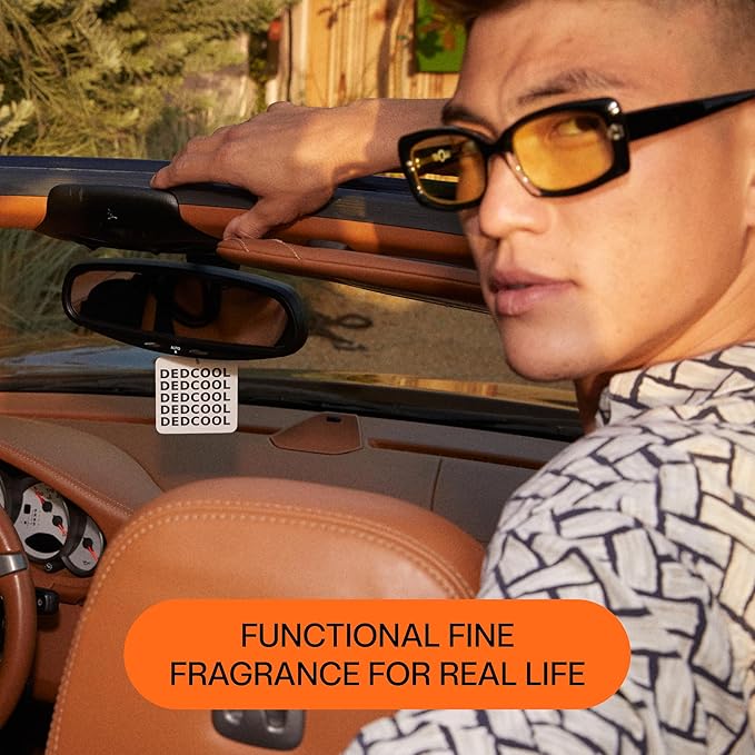 DedCool Air Freshener | 01 Taunt | Hanging Odor Eliminator for Cars, Closets & Drawers | Long-Lasting Essential Oil Infused Scent | Vegan, Non-Toxic, Cruelty-Free