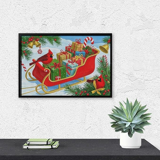AIVKIEJK Diamond Painting Kits for Adults - Christmas Celebration Halloween Painting DIY 5D Full Drill Diamond Dots Paintings with Diamonds Gem Art and Crafts Home Decor 8"x12"