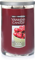 Yankee Candle, Black Cherry Scented Candle, 22oz Large 2-Wick Tumbler with up to 110 Hour Burn Time