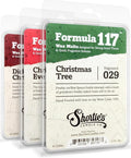 Formula 117 Dicken's Christmas, Christmas Eve & Tree Scented Wax Melts Variety Pack - 3 Highly Scented 3 Oz. Bars - Made With Natural Oils