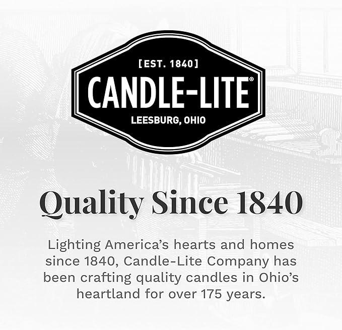 Candle-lite Scented Candles, Creamy Vanilla Swirl Fragrance, One 18 oz. Single-Wick Aromatherapy Candle with 110 Hours of Burn Time, Off-White Color